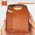 کیف دوشی چرم ایریک از زاویه روبرو